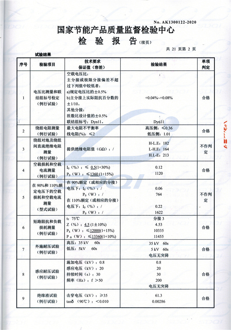 高低压试验报告-S11-1250崂山崂山崂山油浸式变压器-2.jpg